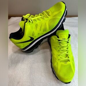Nike Air Max 2012 Neon Volt Black Running Shoes Men’s Size 12